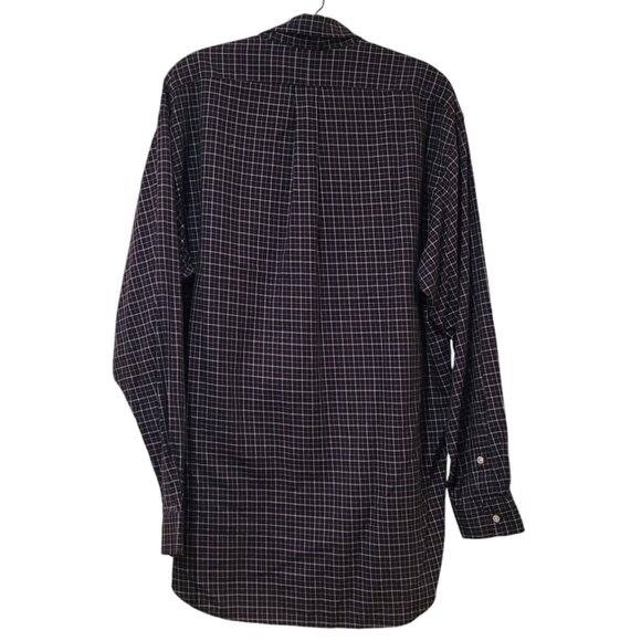 Vintage 90s Ralph Lauren Navy Blake Oxford Button Down, Large - Picture 4 of 8